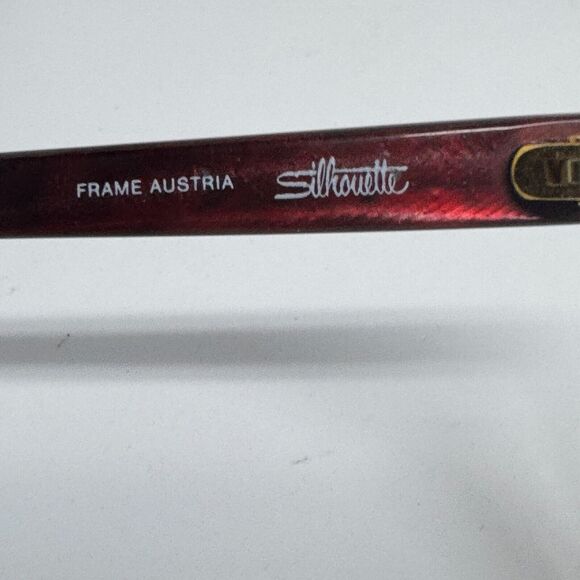 Silhouette Eyeglasses Frames M1232 20 2087 Brown Rectangular 58-11-135 H16554 - Picture 5 of 7